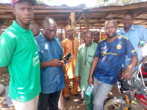 Group photograph with community farmers