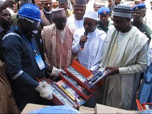 NASENI boss displays equipment meant for beneficiaries 